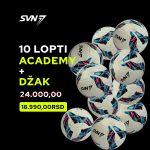 PAKET ACADEMY SVN7 10 LOPTI + GRATIS VREĆA ZA LOPTE SVN7
