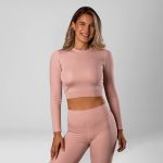 TOP DUG RUKAV PUDER ROZE